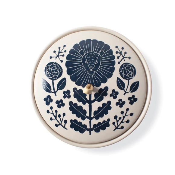 Zodiac…indigo “Aries” round ceramic decorative trinket box in Kraft gift box-NIB - Picture 15 of 16